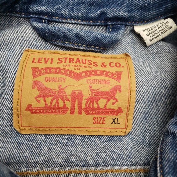 Levi's Trucker Jacket Mens XL Blue Type 3 Denim Medium Wash - Picture 5 of 10